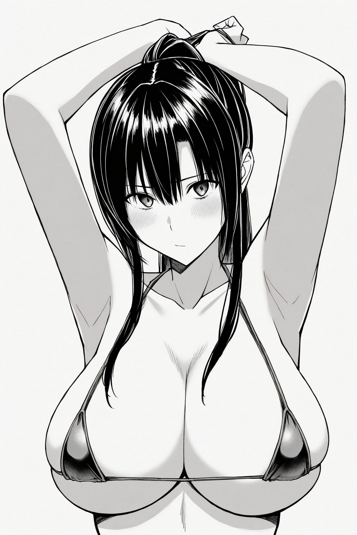 27613-3814985457-masterpiece-best-qualitygreyscale-monochrome-graphite-_medium_-sketch-__lora_Natsume_0.8__Natsume-1girl-solo-huge-br.webp Natsume夏目(Houkago H Kenkyuu Kai放課後H研究会) / IL Character Lora