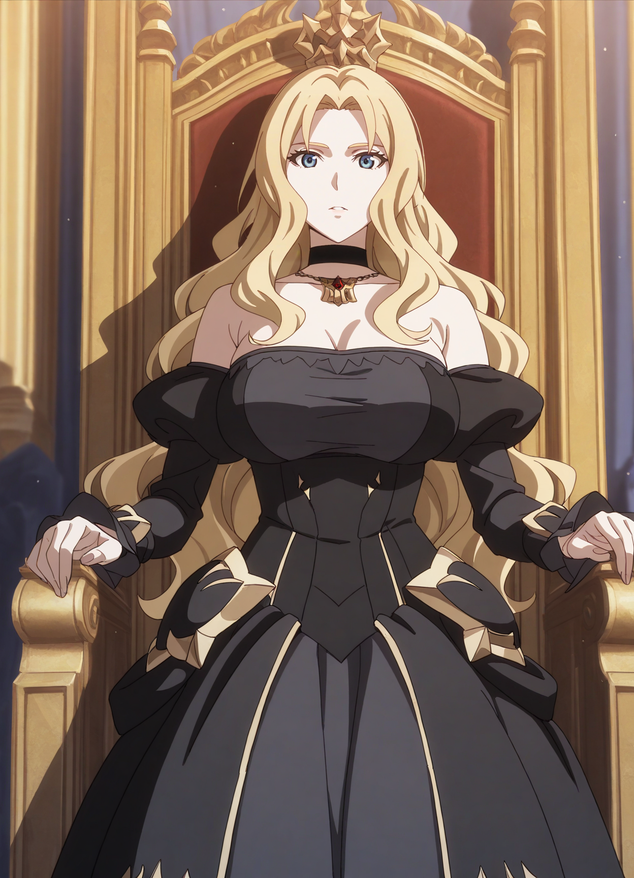 28966-1152344278-masterpiece, best quality,__lora_Marrine Kreische_1_,blue eyes, shadow, palace, throne, _Marrine Kreische, 1girl, solo, long hai Marrine Kreischeマリーネ・クライシェ(Record of Grancrest Warグランクレスト戦記) / IL Character Lora