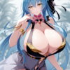 29482-734729374-masterpiece, best quality,cowboy shot, __lora_HarriganHariveyHaindora_0.9__HarriganHariveyHaindora, 1girl, cleavage, long hair, Harrigan Harivey Haindoraハリガン・ハーヴェイ・ハインドラ(Ochitekita Ryuuou to Horobiyuku Majo no Kuni落ちてきた龍王と滅びゆく魔女の国) / IL Character Lora