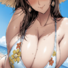 29809-703436830-masterpiece, best quality,__lora_oltlo style_1__oltlo style,solo, 1girl, breasts, jewelry, earrings, blush, seductive smile, hug oltlo style/ IL style Lora