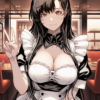30658-510170452-masterpiece, best quality,restaurant, _akae shirou style, 1girl,solo, long hair, large breasts,maid headdress,maid,maid apron,ag akae shirou style朱江士朗/ IL style Lora