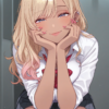 31128-3517729221-masterpiece, best quality,cowboy shot, __lora_Cheri-ko style_0.9_,_Cheri-ko style, 1girl,large breasts,school uniform, gyaru, sq Cheri-koチェリ子 style/ IL style Lora