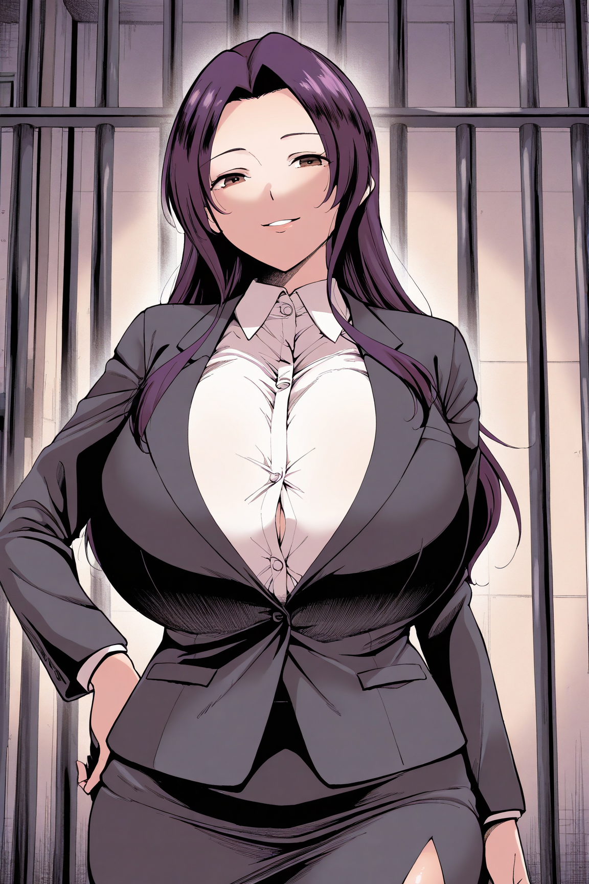 33100-2546199022-masterpiece-best-qualityhatching-_texture_-prison-cell-__lora_Mitsuko-Uchikawa_0.8_-Mitsuko-Uchikawa-1girl-solo-purple.webp Mitsuko Uchikawa内川ミツコ(Destiny Loversデスティニーラバーズ) / IL Character Lora