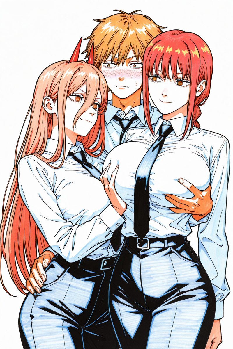 【Uncensored】0708 【Bonus】makima&power(chainsaw man) Full pics