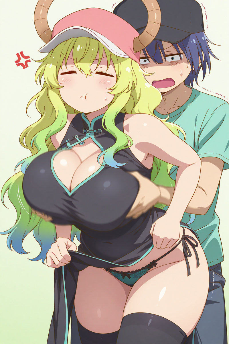 133686404_p4_master1200 【Uncensored】0710 Lucoaルコア(Miss Kobayashi's Dragon Maid小林さんちのメイドラゴン)【紐パン,titsplay】Full pics