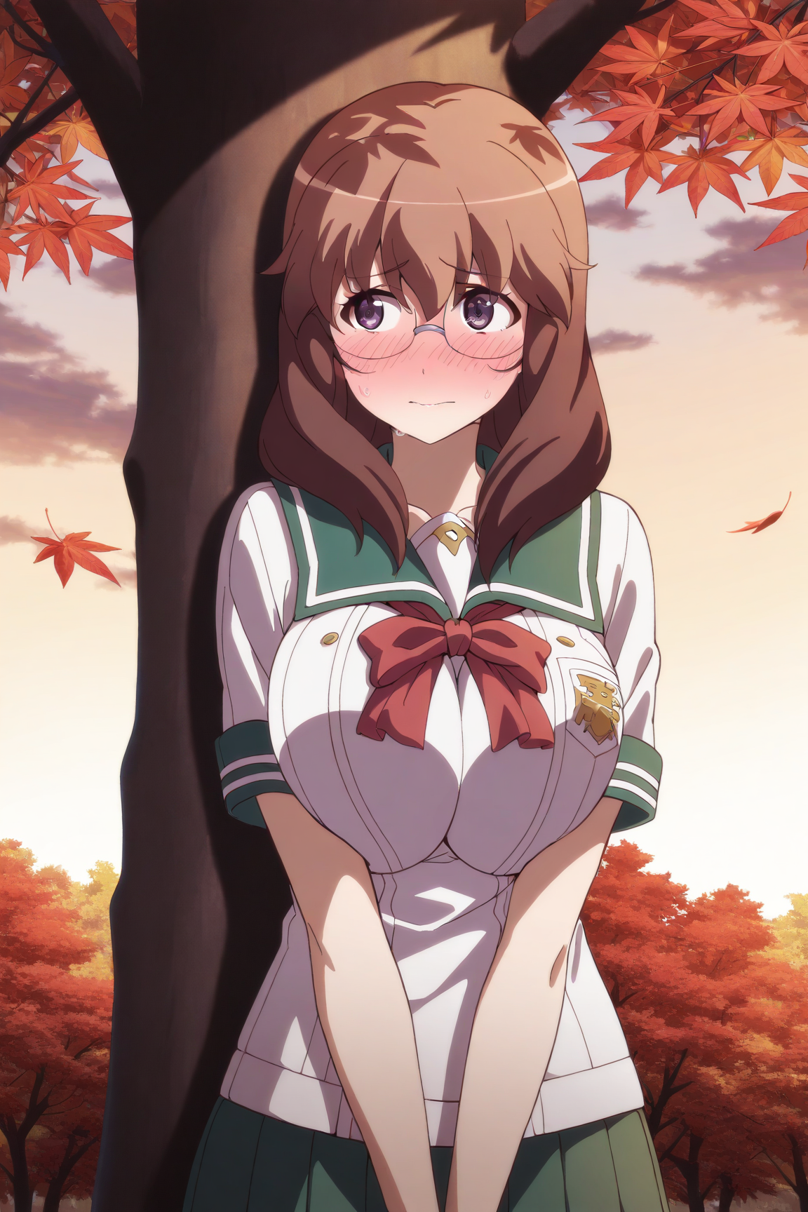 33459-3317067451-masterpiece-best-qualitydusk-outdoors-under-tree-autumn-leaves-pov__lora_Mina-Okura_1__Mina-Okura-1girlglasses-brown-h.webp 【Uncensored】0605 Yukihime Shirai白井雪姫(Pajama na Kanojoパジャマな彼女) Full pics