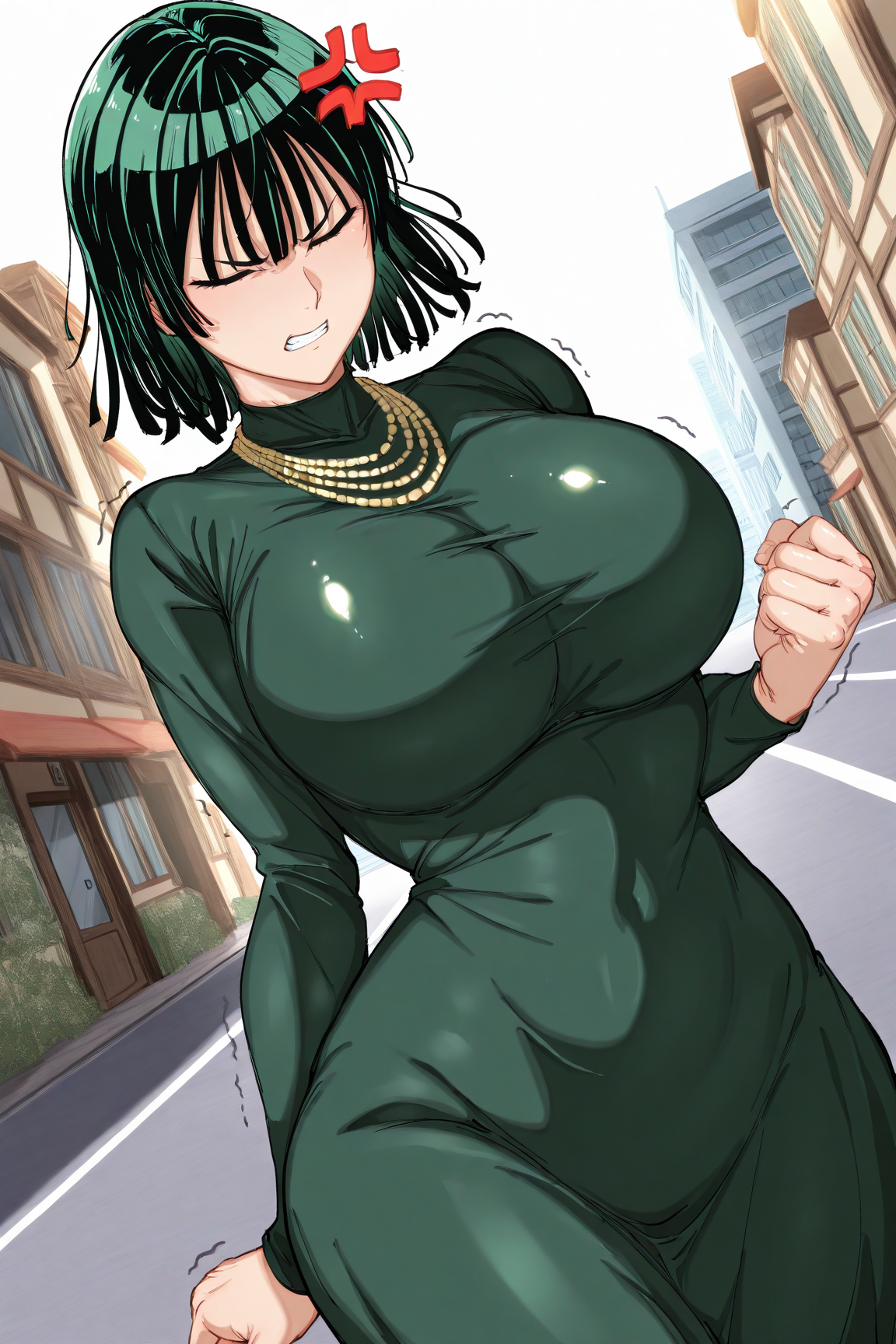 34155-1955203629-masterpiece, best quality,dutch angle,cowboy shot,road,building, shiny skin, __lora_alp315-style_0.6__alp315-style,1girl,mature alp315 style / IL style Lora