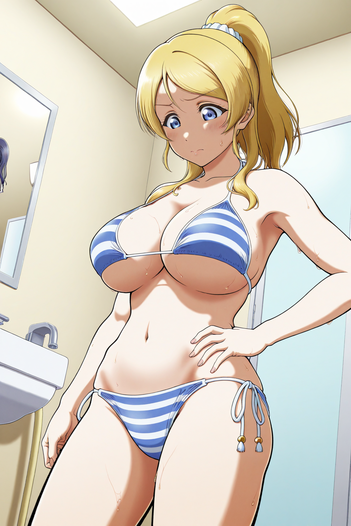 34800-3801048832-masterpiece-best-quality__lora_Kijinaka-Mahiro_0.7__Kijinaka-Mahiro-style-1girl-ayase-eliponytailhuge-breasts-striped-bi.webp Kijinaka Mahiro style / IL Style Lora