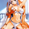 35322-2929471529-masterpiece, best quality,_Maya Natsume,1girl,blue eyes,large breasts,long hair,bracelet,very long hair,traditional media,_bra, Natsume Maya棗真夜(Tenjou Tenge 天上天下)【乳揉み、CALVIN KLEIN】Full pics+2videos