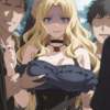 【Uncensored】1221 Marrine Kreischeマリーネ・クライシェ(Record of Grancrest Warグランクレスト戦記)【Group sex】Full pics+2videos