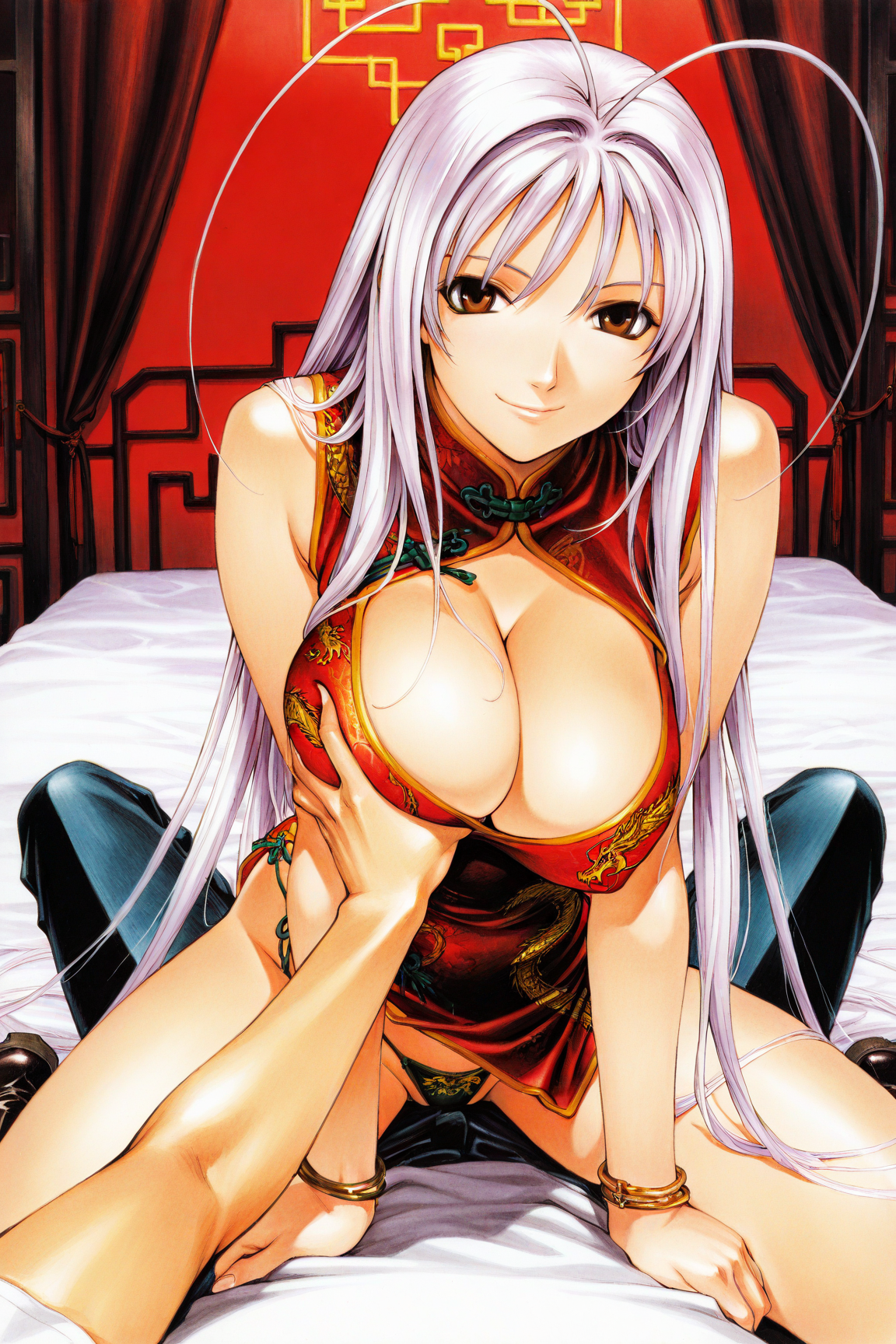 S-12 【Uncensored】1012 Natsume Maya棗真夜(Tenjou Tenge 天上天下)【表情、乳揉み】Full pics+2videos