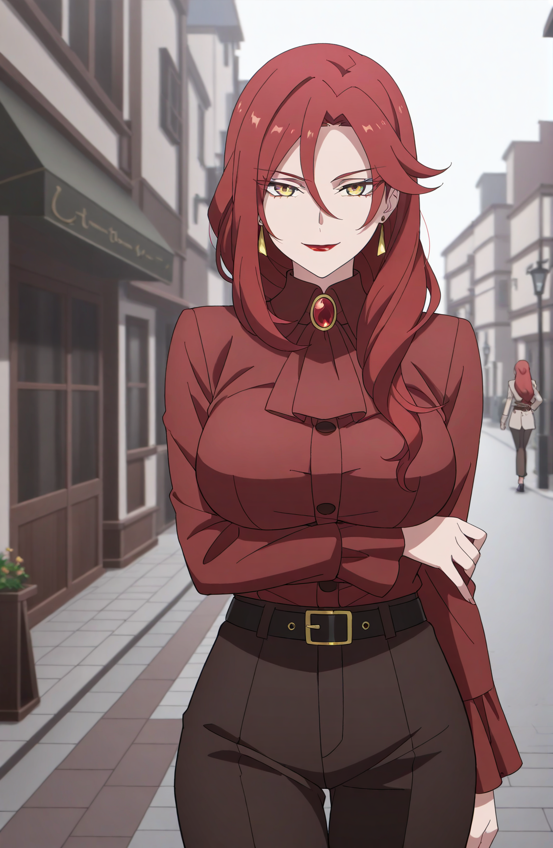 41856-1615744738-masterpiece-best-quality__lora_Eltria-Octave_0.8__Eltria-Octave-1girl-jewelry-solo-earrings-lipstick-yellow-eyes-red-h.webp 【Uncensored】0115 Eltria Octaveエルトリア オクターブ(The Strongest Magician in the Demon Lord's Army Was a Human魔王軍最強の魔術師は人間だった) Full pics+2videos 【special request】