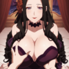42019-1185771750-masterpiece, best quality,cowboy shot,_Edokia Colorha, 1girl, black hair,makeup,purple eyes,forehead, hair flower,mole under mou 【Uncensored】0118 Edokia Colorhaエドキア・カラーハ(Record of Grancrest Warグランクレスト戦記) Full pics+2videos