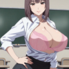 38022-1374623875-masterpiece, best quality,cowboy shot,classroom, __lora_Manami Miyoshi_1__Manami Miyoshi, 1girl, bra, solo, huge breasts,perky b Manami Miyoshi美好まなみ(Hantsu x Trash ハンツー×トラッシュ) / IL Character Lora