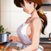 44093-199539151-masterpiece, best quality,kitchen, from side,__lora_tia_0.8_tia, 1girl, solo, brown hair,white dress, ponytail, 【Uncensored】【Forallorder】0219 tiaティア(Balthus-Tia's Radianceバルテュス ティアの輝き) Full pics+2videos