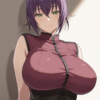 40275-2721186803-masterpiece, best quality,,_lora_Urada Oikawa_0.8_cowboy shot, _Urada Oikawa, 1girl,purple hair, green eyes,fol Urada Oikawa及川麗(The Qwaser of Stigmata聖痕のクェイサー) / IL Character Lora