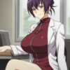 45553-187989087-masterpiece, best quality,,_lora_Urada Oikawa_0.8__Urada Oikawa, 1girl, solo, crossed legs, purple hair, green e Urada Oikawa及川麗(The Qwaser of Stigmata聖痕のクェイサー) / IL Character Lora